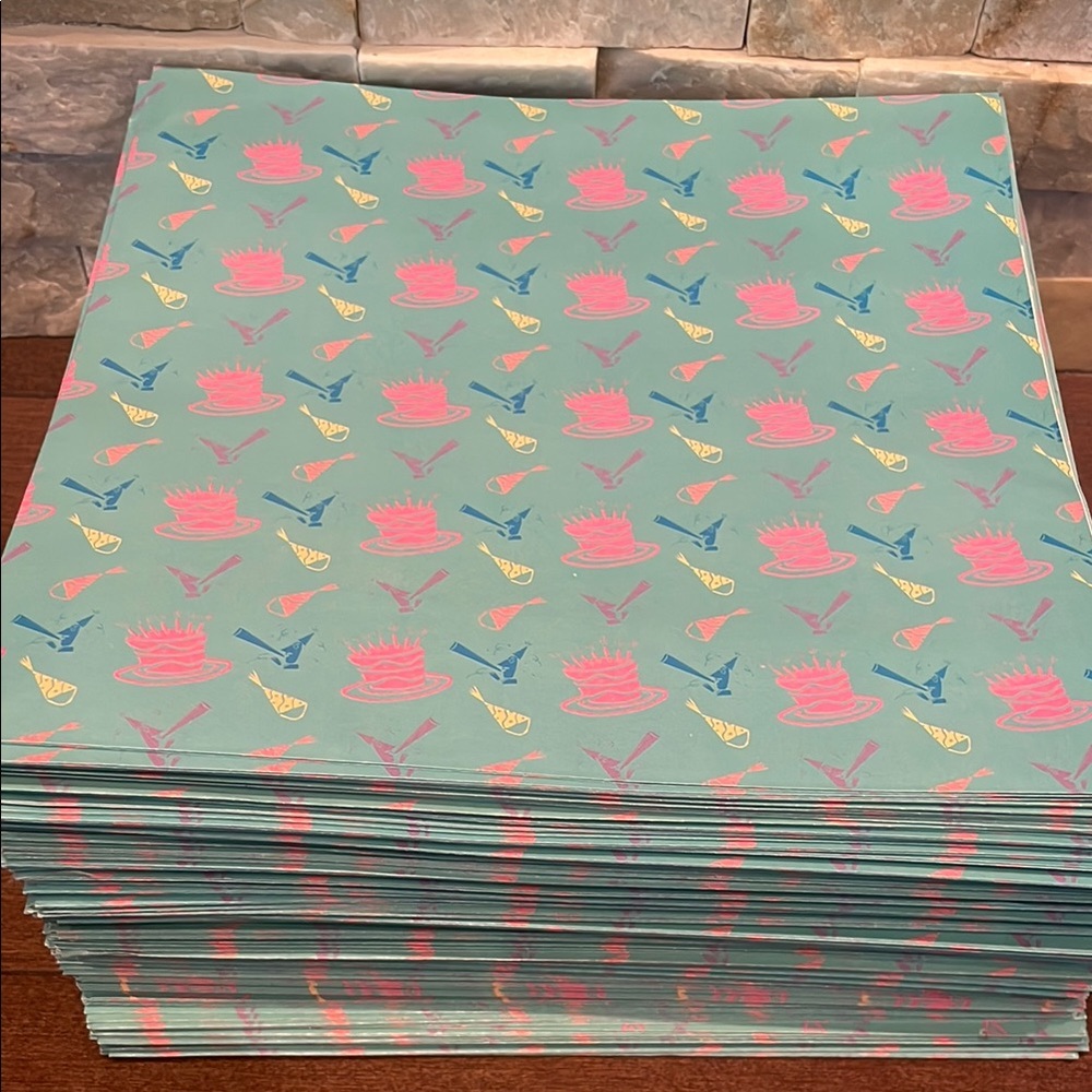 Vintage party wrapping paper